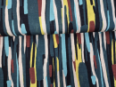 Viscose Jersey Striche grün/gelb